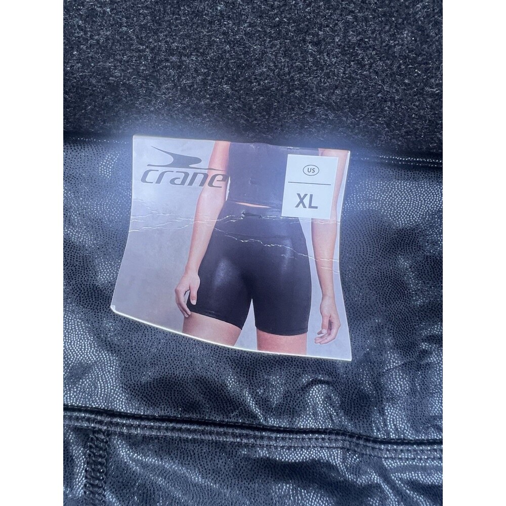 NWT Crane Women Active Short Metallic  Black Size Xl - Picture 2 of 11